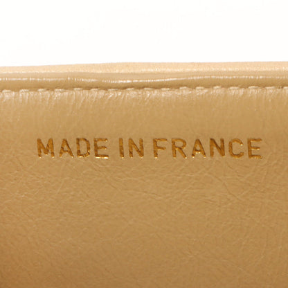 Chanel Around 1995 Made Classic Flap Chain Bag 25Cm Beige