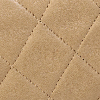 Chanel Around 1995 Made Classic Flap Chain Bag 25Cm Beige