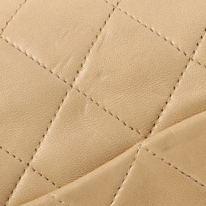 Chanel Around 1995 Made Classic Flap Chain Bag 25Cm Beige