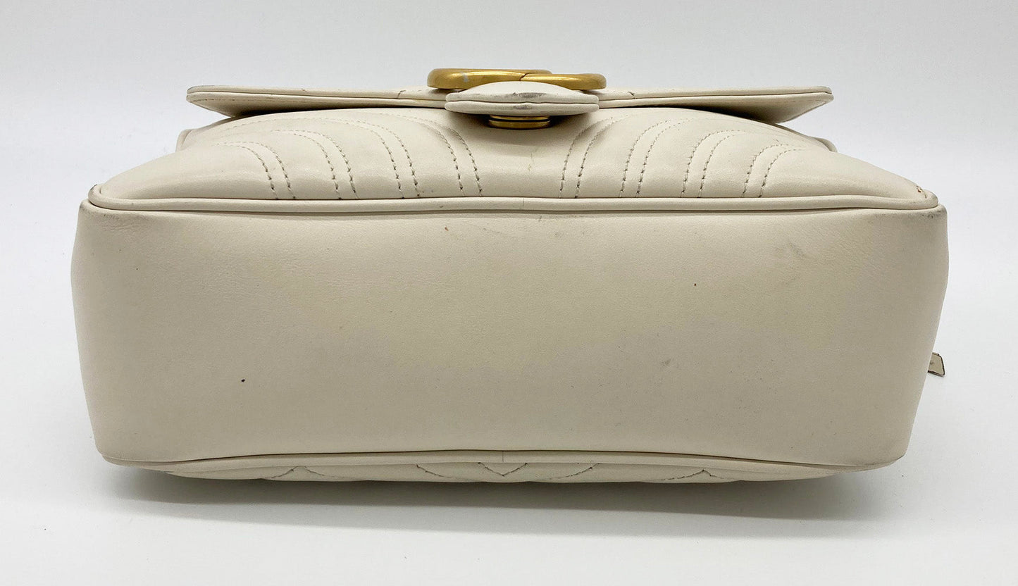 Gucci GG Marmont Matelasse Top Handle Flap Bag