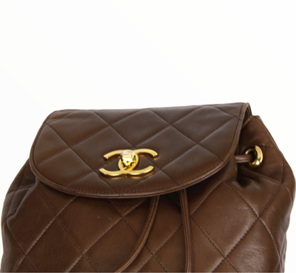 Chanel brown backpack - 1990s