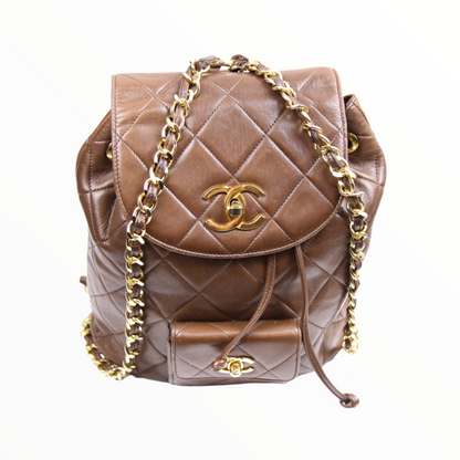 Chanel brown backpack - 1990s