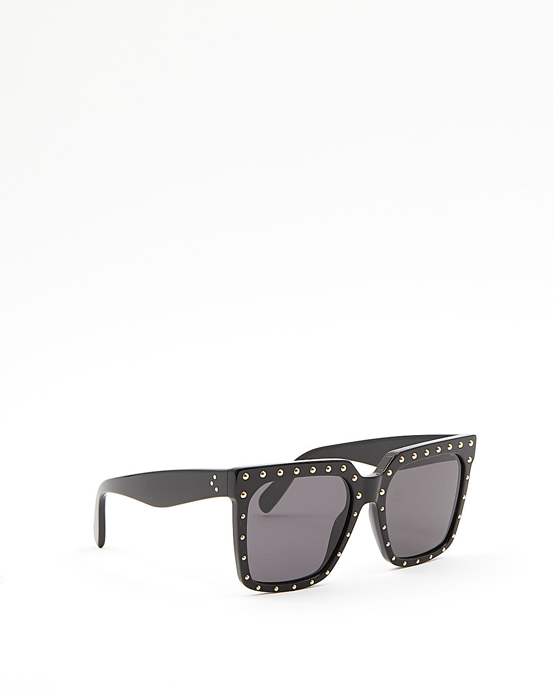 Celine Black CL4055IS Square Studded Oversized Sunglasses