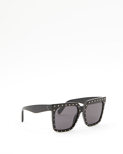 Celine Black CL4055IS Square Studded Oversized Sunglasses