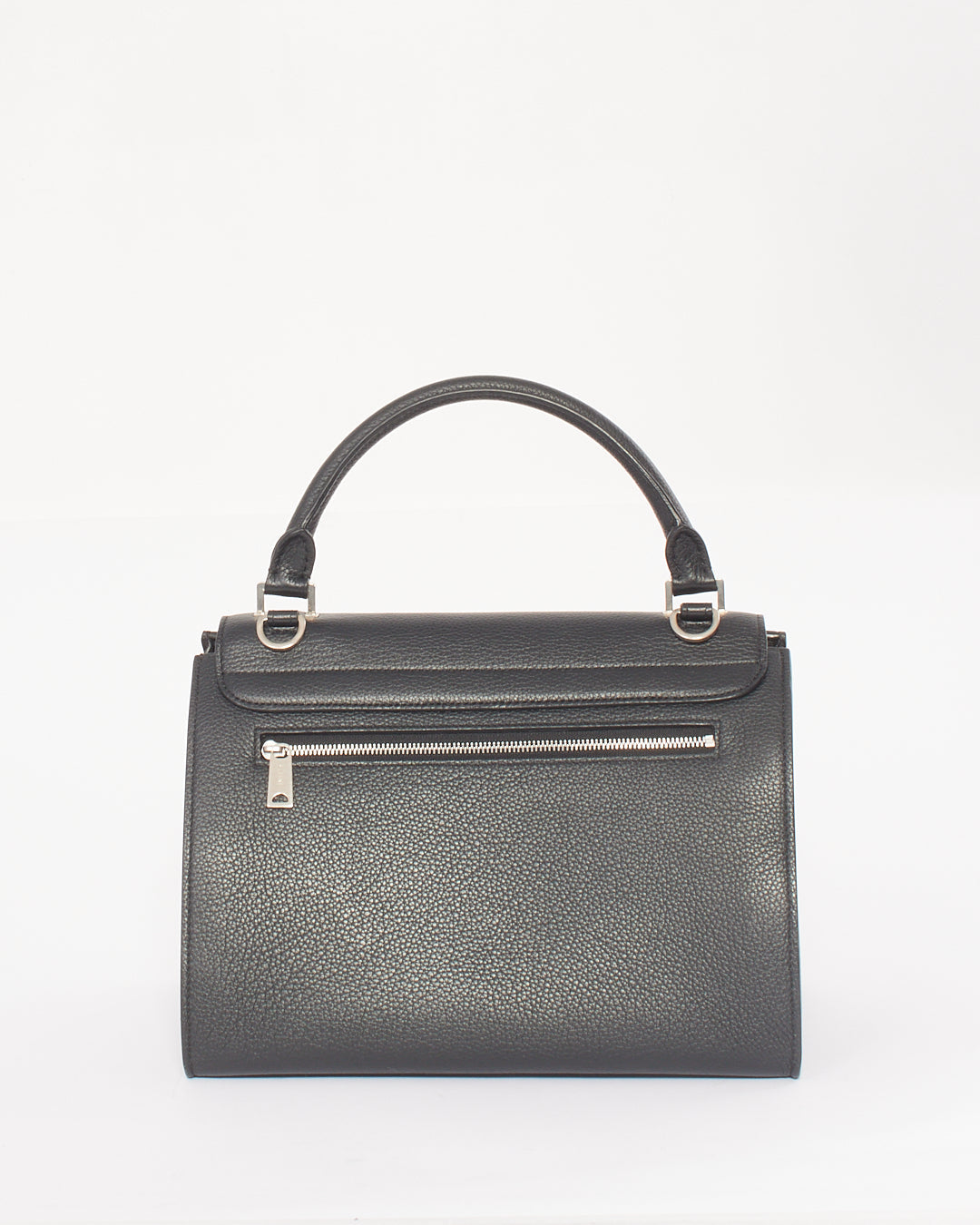 Celine Black Leather & Suede Small Trapeze Bag