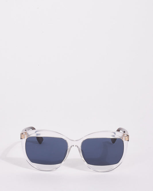 Dior Transparent & Brown Tortoise Acetate Dior Mania 2 Sunglasses