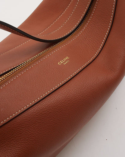 Celine Tan Leather Medium Romy Shoulder Bag