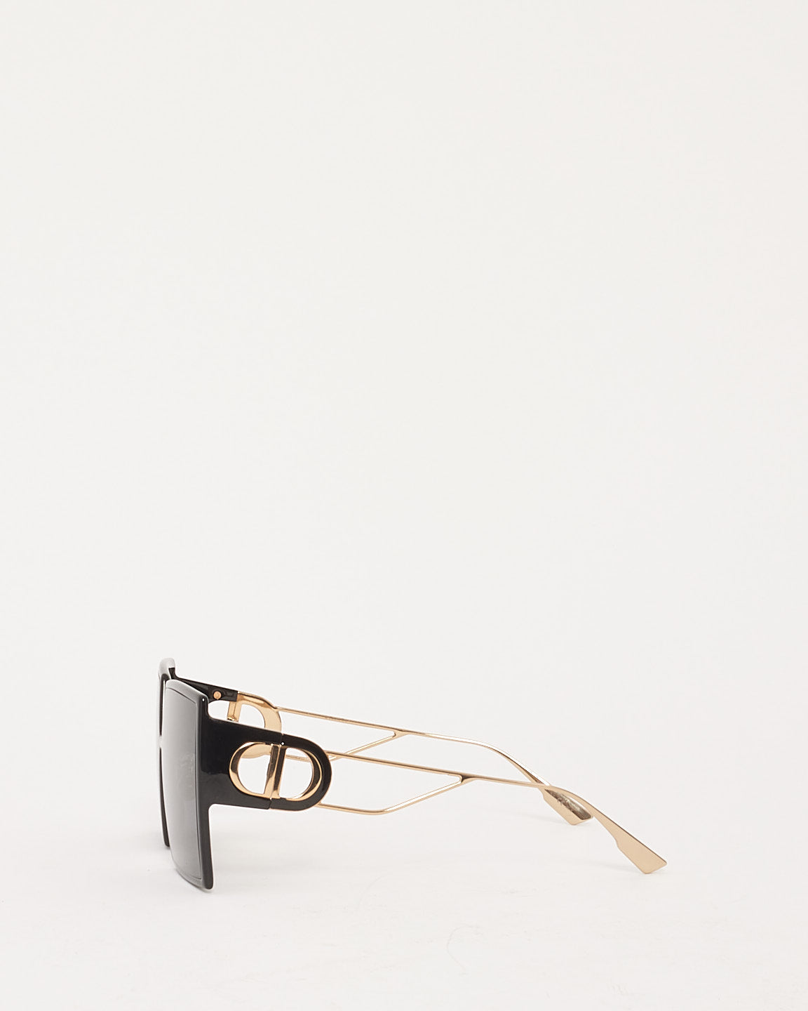 Dior Black Acetate Square Frame 30 Montaigne SU Sunglasses