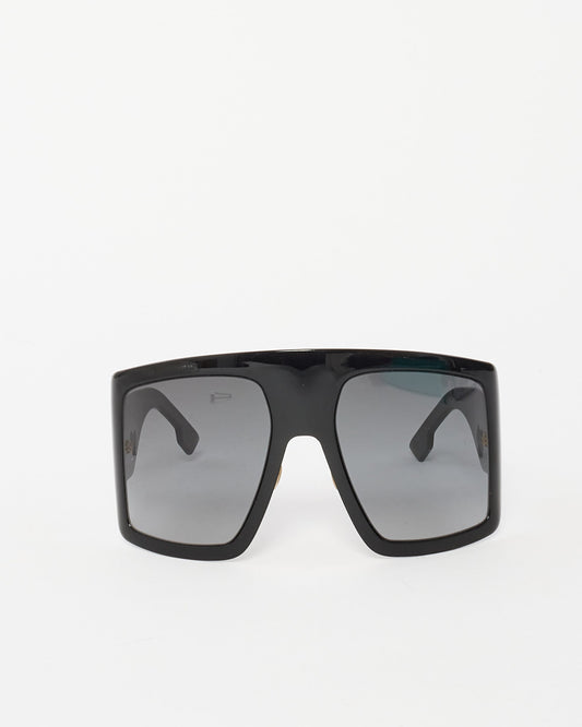 Dior Black Acetate So Light 1 Shield Sunglasses