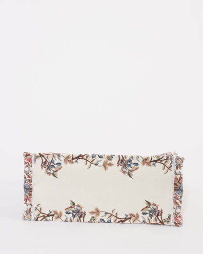 Dior White Canvas "Jardin D'Hiver" Large Book Tote