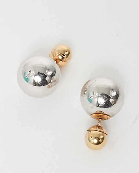 Dior Gold & Silver Mise En Dior Tribal Earrings
