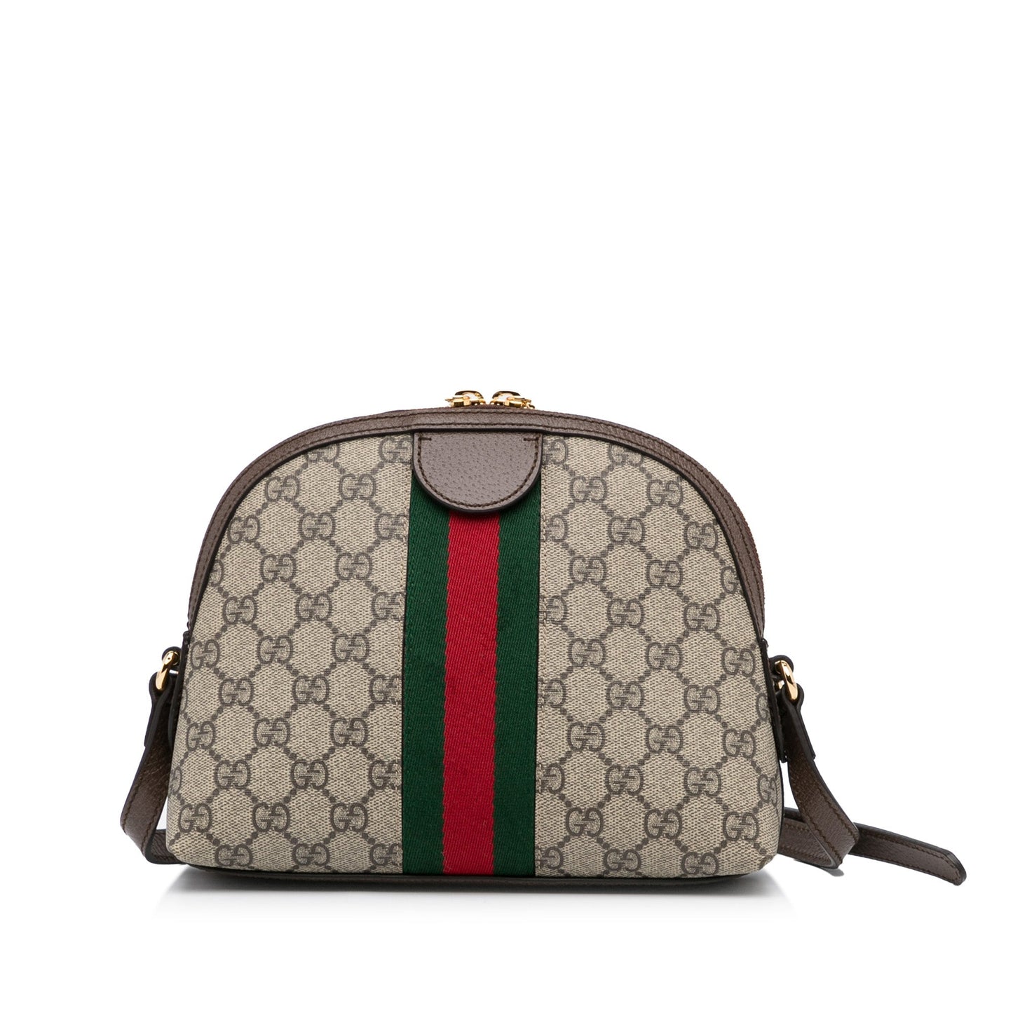 Gucci Ophidia Web Dome Small Brown GG Supreme Canvas
