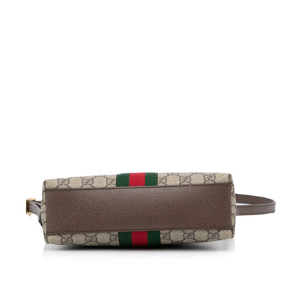 Gucci Ophidia Web Dome Small Brown GG Supreme Canvas