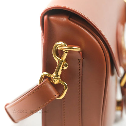 Dior Medium Bobby Bag Tan Calfskin Gold Hardware