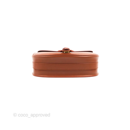 Dior Medium Bobby Bag Tan Calfskin Gold Hardware