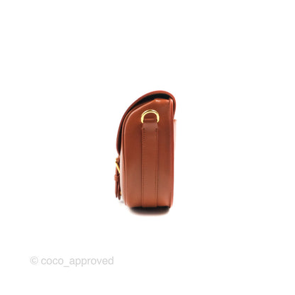 Dior Medium Bobby Bag Tan Calfskin Gold Hardware