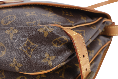 LOUIS VUITTON MONOGRAM CANVAS CHANTILLY CLOTH CROSSBODY BAG GOLD HARDWARE NO DUST COVER