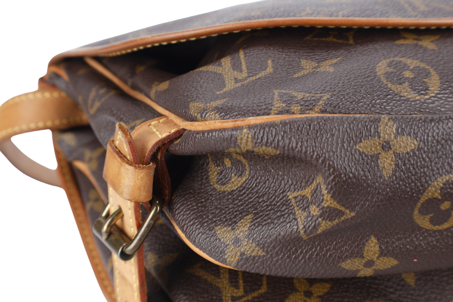 LOUIS VUITTON MONOGRAM CANVAS CHANTILLY CLOTH CROSSBODY BAG GOLD HARDWARE NO DUST COVER