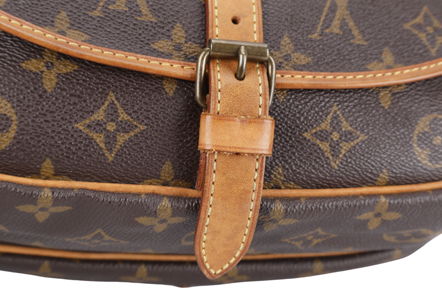 LOUIS VUITTON MONOGRAM CANVAS CHANTILLY CLOTH CROSSBODY BAG GOLD HARDWARE NO DUST COVER
