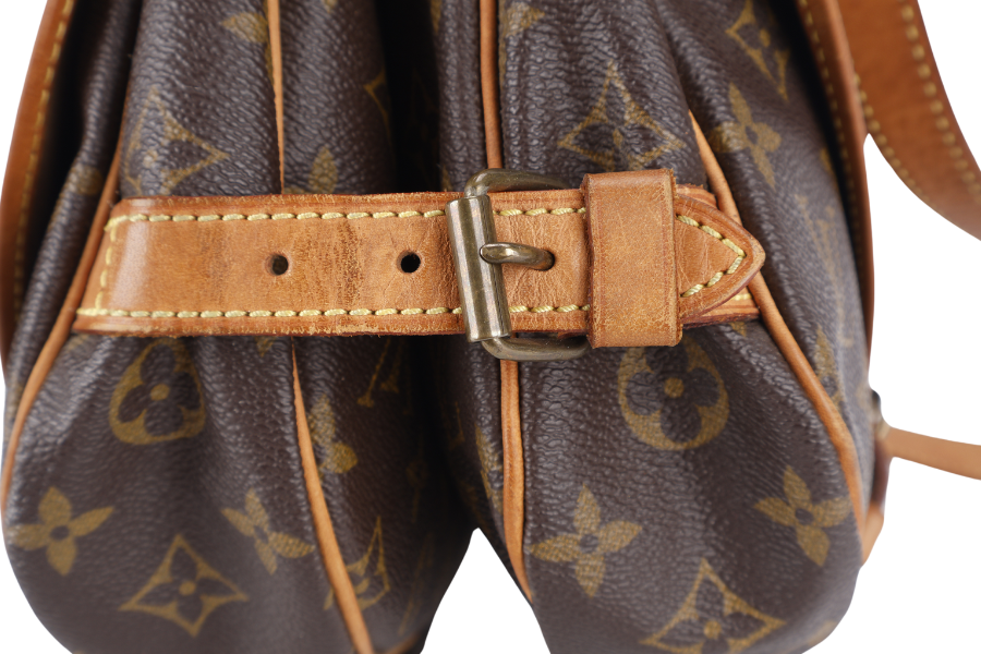 LOUIS VUITTON MONOGRAM CANVAS CHANTILLY CLOTH CROSSBODY BAG GOLD HARDWARE NO DUST COVER