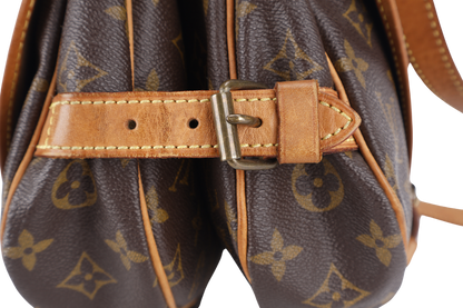 LOUIS VUITTON MONOGRAM CANVAS CHANTILLY CLOTH CROSSBODY BAG GOLD HARDWARE NO DUST COVER