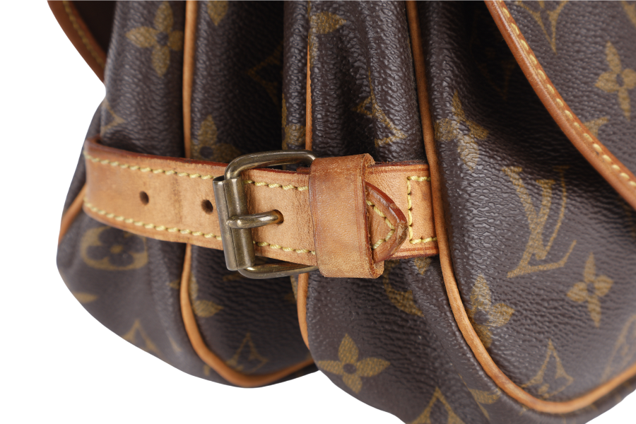LOUIS VUITTON MONOGRAM CANVAS CHANTILLY CLOTH CROSSBODY BAG GOLD HARDWARE NO DUST COVER
