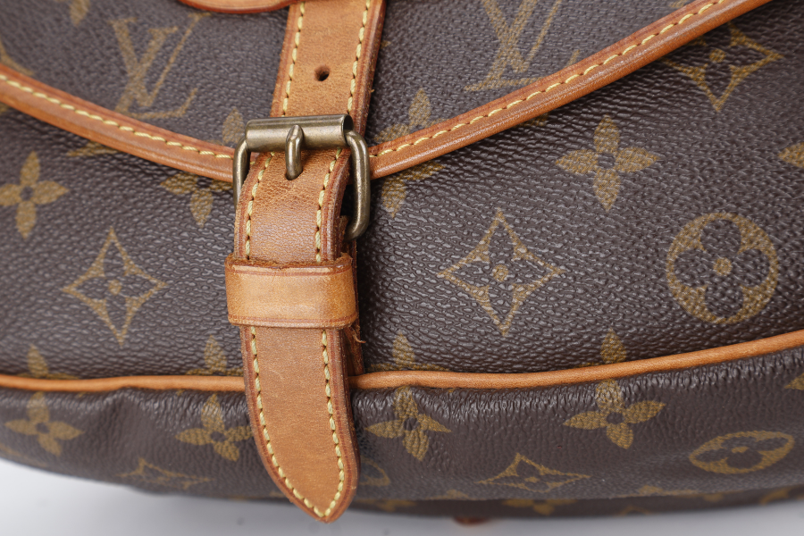 LOUIS VUITTON MONOGRAM CANVAS CHANTILLY CLOTH CROSSBODY BAG GOLD HARDWARE NO DUST COVER