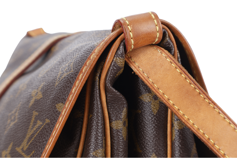LOUIS VUITTON MONOGRAM CANVAS CHANTILLY CLOTH CROSSBODY BAG GOLD HARDWARE NO DUST COVER