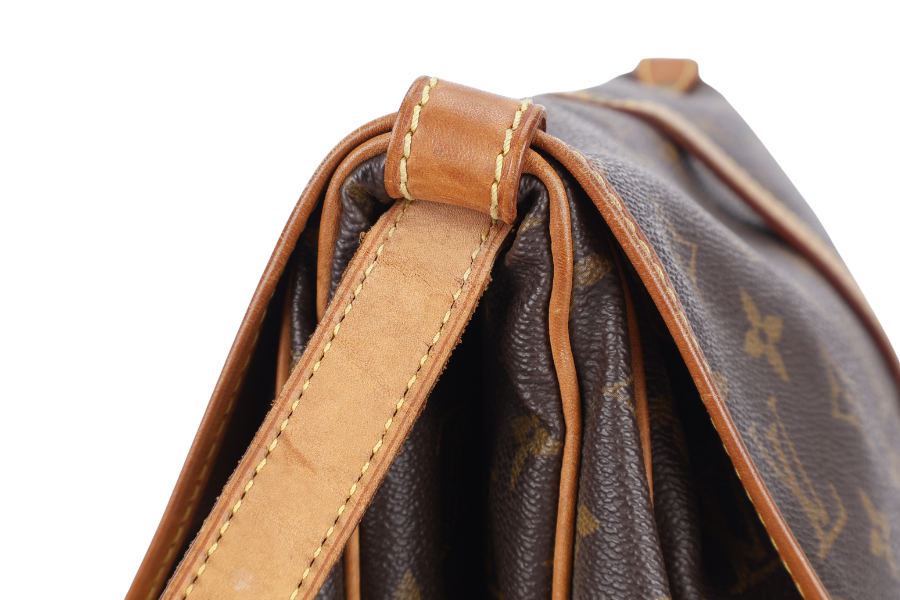 LOUIS VUITTON MONOGRAM CANVAS CHANTILLY CLOTH CROSSBODY BAG GOLD HARDWARE NO DUST COVER
