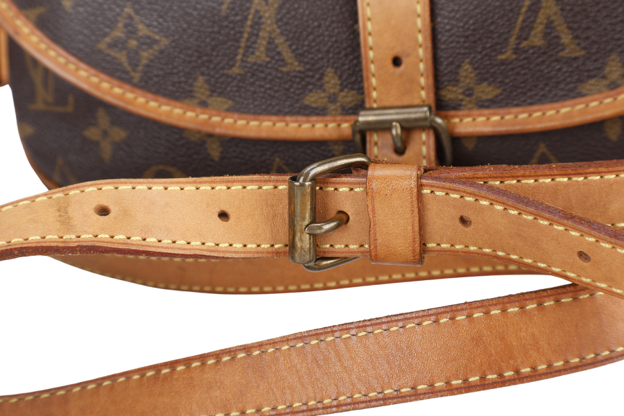 LOUIS VUITTON MONOGRAM CANVAS CHANTILLY CLOTH CROSSBODY BAG GOLD HARDWARE NO DUST COVER