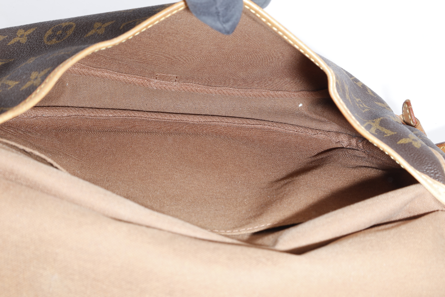 LOUIS VUITTON MONOGRAM CANVAS CHANTILLY CLOTH CROSSBODY BAG GOLD HARDWARE NO DUST COVER