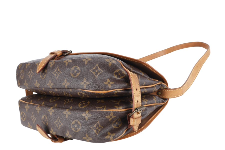 LOUIS VUITTON MONOGRAM CANVAS CHANTILLY CLOTH CROSSBODY BAG GOLD HARDWARE NO DUST COVER