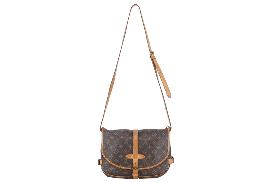 LOUIS VUITTON MONOGRAM CANVAS CHANTILLY CLOTH CROSSBODY BAG GOLD HARDWARE NO DUST COVER
