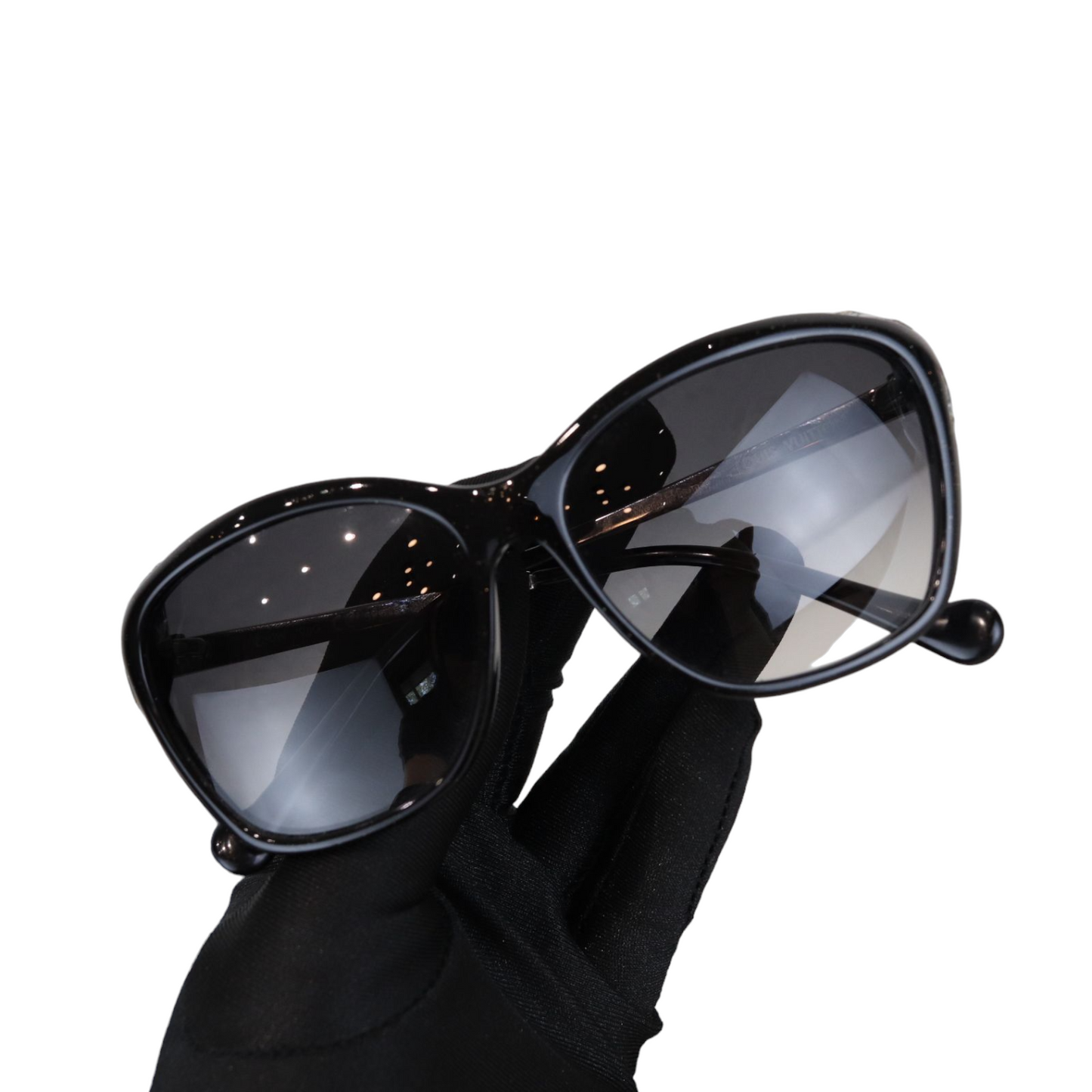 Louis-Vuitton Crystal Sunglasses Black