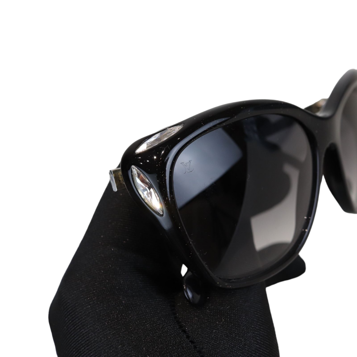 Louis-Vuitton Crystal Sunglasses Black