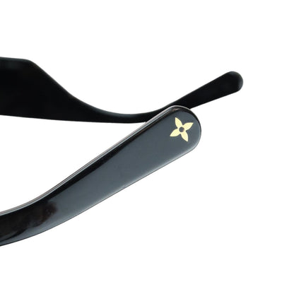Louis-Vuitton LV Link Square Sunglasses Acetate Black GHW