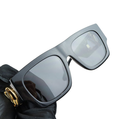 Louis-Vuitton LV Link Square Sunglasses Acetate Black GHW