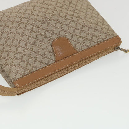 Celine Macadam Canvas Clutch Bag Beige  ac1845