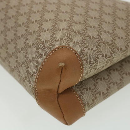 Celine Macadam Canvas Clutch Bag Beige  ac1845