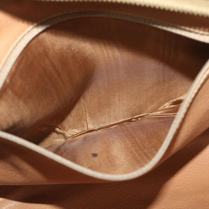 Celine Macadam Canvas Clutch Bag PVC Leather Brown  ac1846
