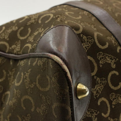 Celine C Macadam Horse Carriage Canvas Hand Bag Brown  ar2957