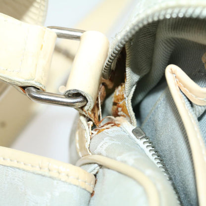 Celine Macadam Canvas Shoulder Bag Light Blue  ar7070