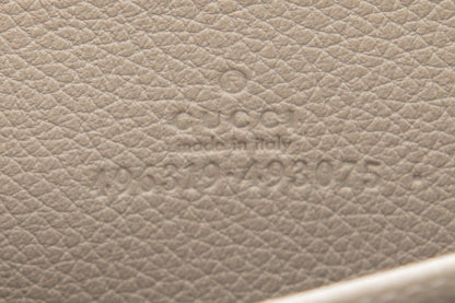 Gucci Cream Logo Printed Wallet