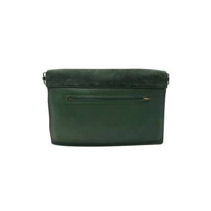 Celine 4 Colors Leather, Suede And Calf Hair Clutch/ Shoulder Bag