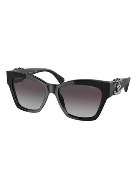 Eyewear Logo Square Sunglasses Black Chanel