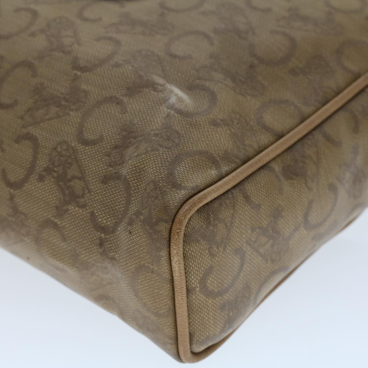 Celine C Macadam Canvas Clutch Bag Beige  bs5459