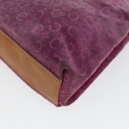 Celine C Macadam Canvas Hand Bag Pink  bs5460