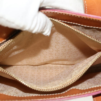 Celine C Macadam Canvas Hand Bag Pink  bs5460