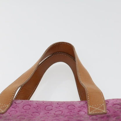 Celine C Macadam Canvas Hand Bag Pink  bs5460