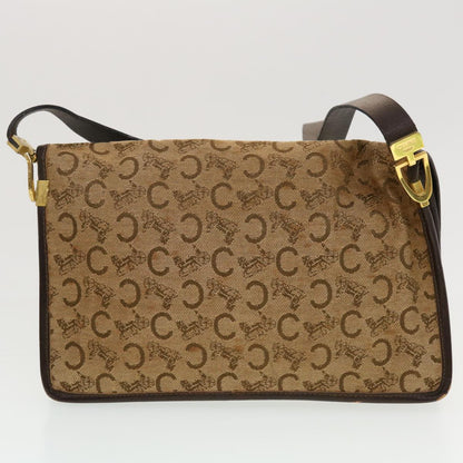 Celine C Macadam Canvas Clutch Shoulder Bag 2Set Beige Navy  bs5756
